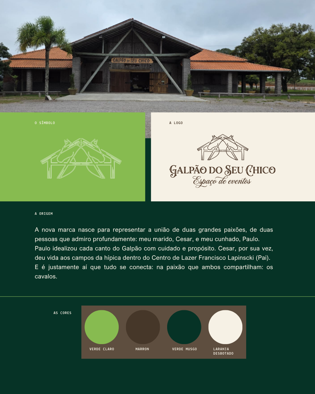 Logo e cores Galpão do Seu Chico